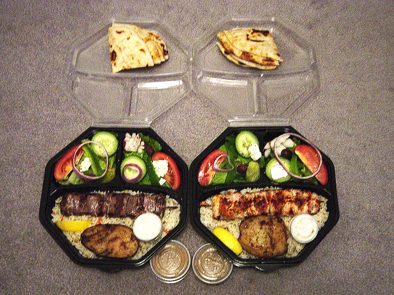 Souvlaki platter